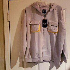 Boohoo Man Oversized Medium Man Zip Hoodie Sweatsuit!
